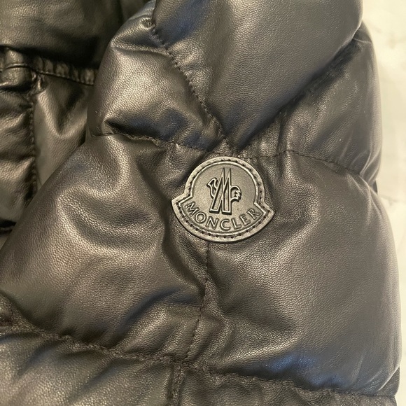 Moncler leather rare coat - Picture 3 of 7